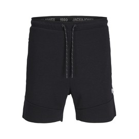 JACK & JONES Men's Jpstgordon Jjair Sweat Bex Sn Shorts, black