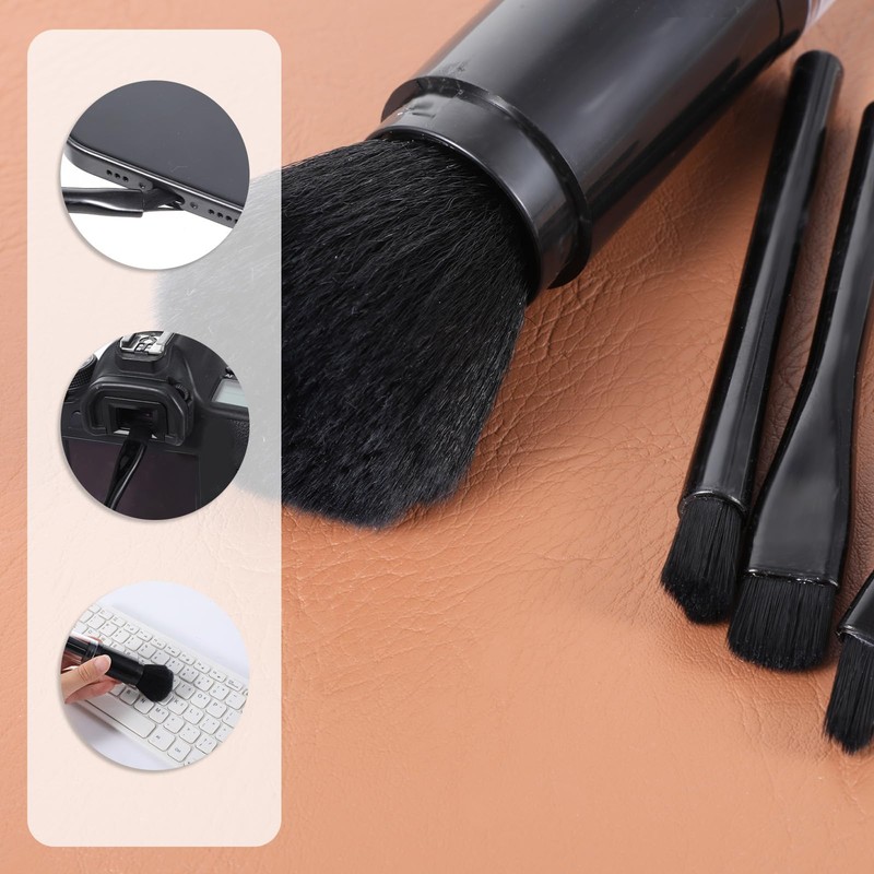 4 Pack Exquisite Duster Brush Kit, Mini Keyboard Cleaning Brushes