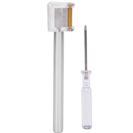 Multi Function Leather Edge Oil Pen Edge Dye Roller Applicator DIY Leather Crafts Tool(Silver )