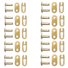YOFMOO 10pc Gold 420 Drive Chain Repair Master Connector Split Link 50cc 70cc 90cc 110cc 125cc Pit Dirt Bike ATV Quad Scooter Motorcycle Go Kart
