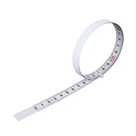 Boxonly Tape Measure Self-Adhesive Carbon Steel, Workbench Ruler, (Right to Left), White Reverse 1M Length x 10MM Width