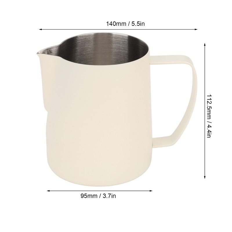 Coffee Milk Frothing Cup Stainless Steel Jug Steaming Pitcher 700ml