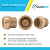 SharkBite 1 Inch Push Cap, Push to Connect Brass Plumbing