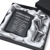 7oz Engraved Hip Flask Set for Godfather - "Will You