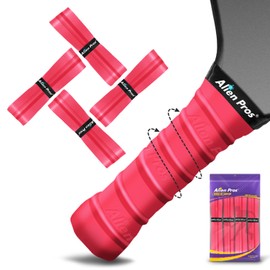 ALIEN PROS Pickleball Overgrip (paquete de 4) con crestas para un mejor control de agarre, cinta de agarre de pickleball precortada y seca – Cinta antideslizante de agarre para remo de pickleball para