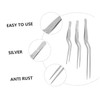 Alipis 2sets Professional Fish Bone Tweezer Tweezers Stainless Steel Clips