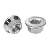 WUXIAOCSG Hex Flange Nuts 20pcs Hex Lock Nuts 304 Stainless