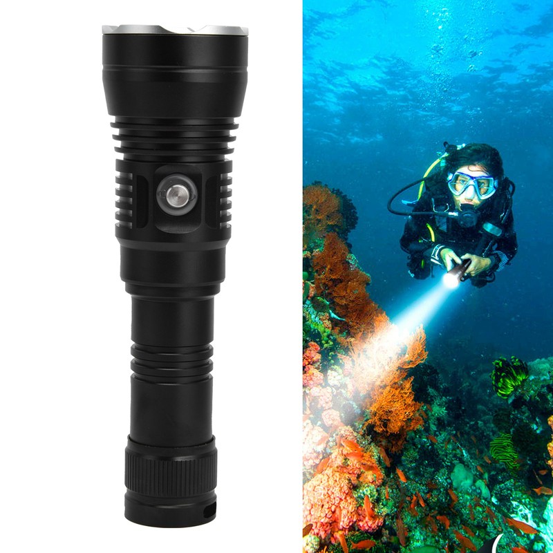 XHP70 3500lm Diving Flashlight Aluminum Alloy Professional 100m IP68 Underwater