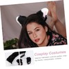 Beavorty Cosplay Furry Ears and Tail for Adults Plush Decorative
