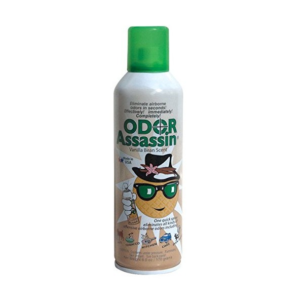 Odor Assassin 125713 Vanilla Scent Odor Control Spray, 6 Oz (Pack Of 3)