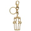 Moomin Gold Key Chain 3 Animals 059241 Vol.2 MOOMIN Gold