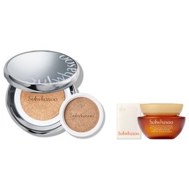 Sulwhasoo Perfecting Cushion Foundation main product 15g + refill 15g set, 21C1 Cool Beige, 1 pc (+R.LUX Sulwhasoo free gift) / 설화수 퍼펙팅 쿠션 파운데이션 본품 15g + 리필 15g 세트, 21C1 쿨 베이지, 1개 (+R.LUX 설화수 사은품 증정)