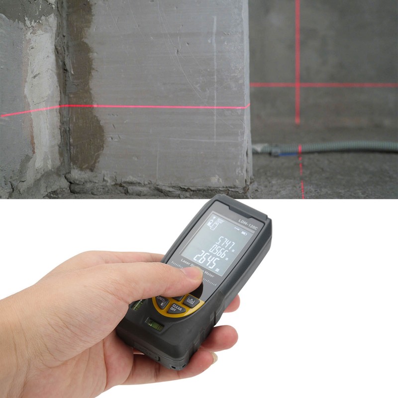 Laser Rangefinder LDM‑120C High Accuracy Antiglare Laser Infrared Electronic Ruler