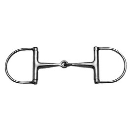 Korsteel Stainless Steel Hunter Dee Ring Snaffle Bit, 4.75"