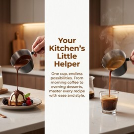 Stainless Steel Frothing Cup with Scale and Drip-Free Spout