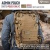 WYNEX Tactical Molle Admin Pouch of Tri-Fold Open Design, Molle