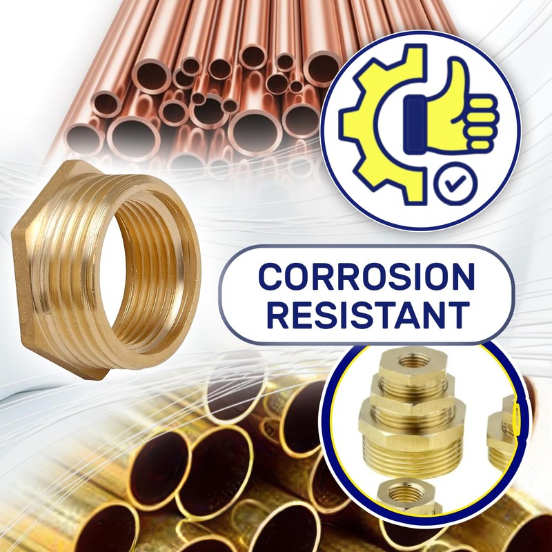 Brass Reducer with External and Internal Thread 1/2"-3/8" - Warranty