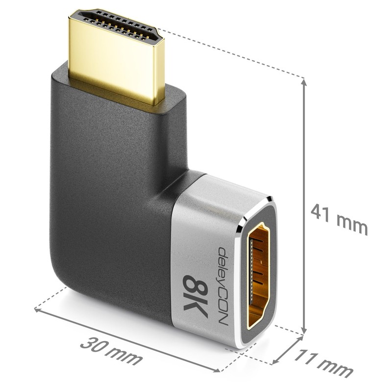 deleyCON HDMI Adapter Coupling Connector 8K @ 60Hz / 4K