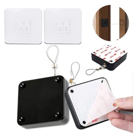 Pack of 2 Automatic Door Closer with Sensor, Punch-free Automatic Sensor Door Closer, Door Closer with Drawstring, Home Door Closer with Drawstring for All Types of Aluminium Alloys