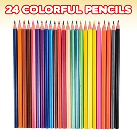 ArtCreativity Multi Colored Pencils - 24 Pack - Pre-Sharpened Coloring Pencil Set - Color Pencils for School Art Projects, Creative Play, Drawing - Great Gift Idea for Kids and Adults