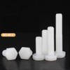 CONPHERON White Nylon Hex Bolts Insulated Plastic Machine Screws Bolts