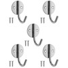 Fuxxer® 5 Classic Metal Hooks, Iron Hooks, Coat Hooks, Clothes