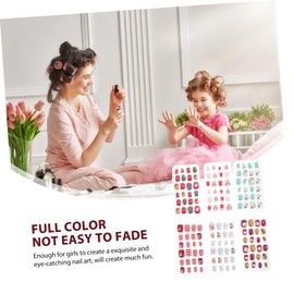 BIUDECO 144pcs and Girls Fake Nails Xmas Themed Press Nail Art for Girls Fun Holiday Tips Santa Christmas Tree Designs Easy to Apply Party Favors