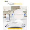 Ensenior 4 Pack 6 Inch LED Recessed Light, Dimmable, 6000K