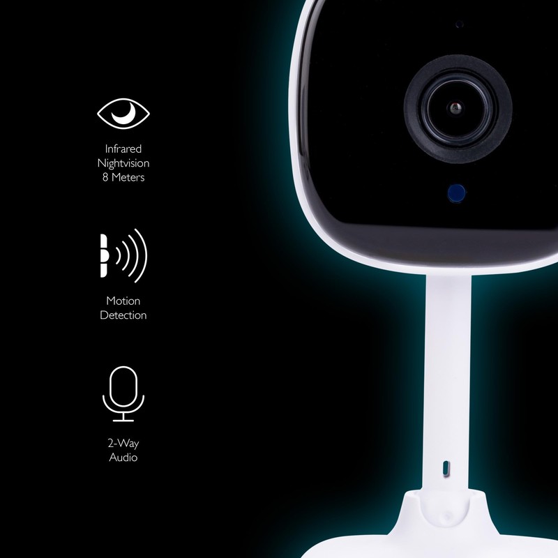 Tiqvi - Smart Indoor Camera WiFi, 1080P, Dualband (2.4/5GHz), Infrared