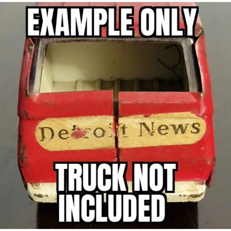 Tiny Tonka Truck Detroit News Decals For Tiny Tonka Van,