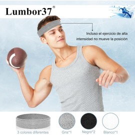 Lumbor37 Diademas Deportivas para La Cabeza, 4 Pack Hombres y Mujeres Cabeza de Elástica Banda para El Sudor y Deportes para Correr, Yoga, Fútbol, Baloncesto y Otros Deportes