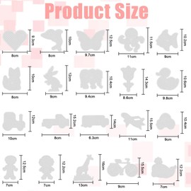 Pack of 20 Ironing Beads Plates with Accessories, Transparent 5 mm Pegboards, Ironing Beads Templates Set for Crafts and DIY, Promotes Creativity, Creative Gift Idea for Girls and Boys for Birthday