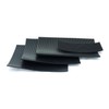Fine Fluted Black Ribbed Rubber Matting 3mm Thick: Size A4