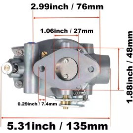 SUNRIS Carburetor For Massey Ferguson TO35 35 40 50 F40 135 150 202 204 Tractor