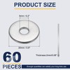 sourcing map M5 Flat Washer for Screw, 60Pcs Metal Washers