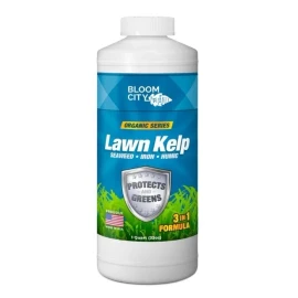 Bloom city Lawn Kelp Protects Greens 32 oz treats 4,000 sf Seaweed Iron Humic