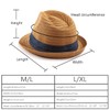 Trilby Hat Mens Fedora Hats for Men Straw Fedora Hat