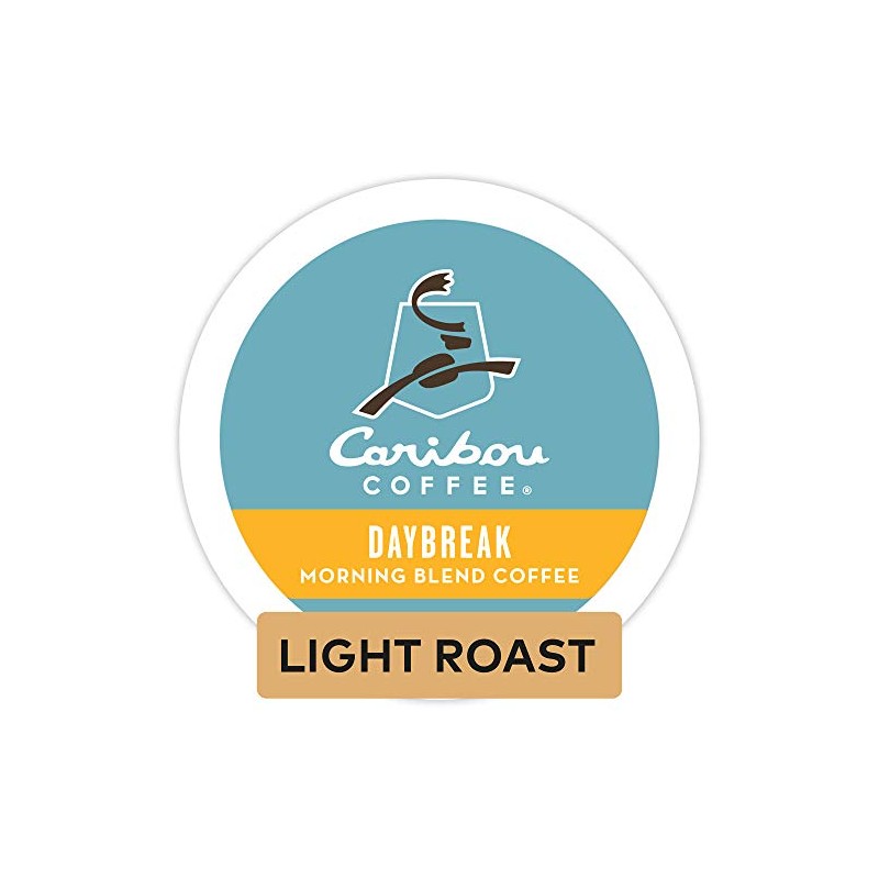 Caribou Coffee Daybreak Morning Blend Keurig K-Cups Coffee, 12 Count