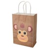 25Pcs Kraft Paper Gift Bag Animal Pattern Multipurpose Kraft Bag