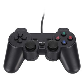 Computer Game Controller, Wired Gamepad with Dual‑Vibration, for PC Laptop Joystick, Turbo Kill, AUTO Burst Function, USB Interface