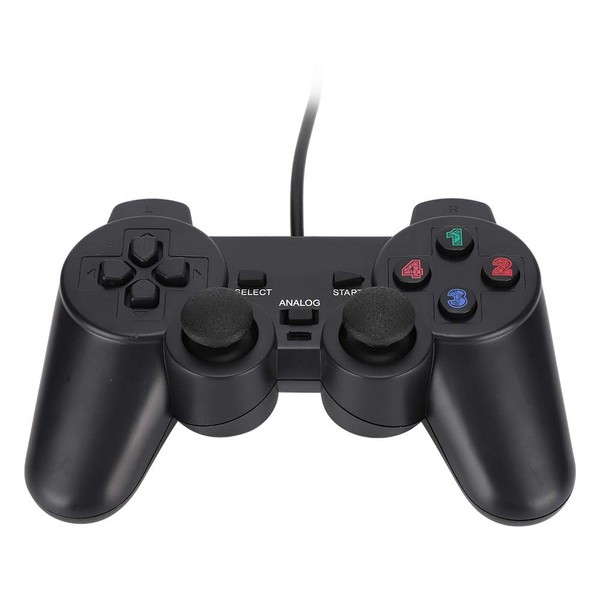 Computer Game Controller, Wired Gamepad with Dual‑Vibration, for PC Laptop