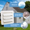 Cenipar 6" Louvered Vent Cover for External Wall Vent Cover