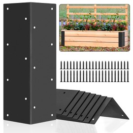 YVTCRTCW 8 Pack Raised Beds Corner Brackets | Raised Garden Bed Corner Brackets with Screws | Corner Brackets for Wood Fits 20"-24" Bed | Corner Brackets 11" x 3" x 3" for Vegetable Planter Garden