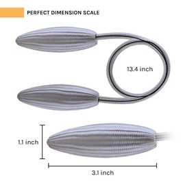 Pretty Jolly Pack of 2 DIY Twist Curtain Tiebacks Creative Decorative Drape Tie Backs European Style Random Modelling Curtain Holdbacks for Home & Office Window Blackout & Sheer Drapery (Grey)