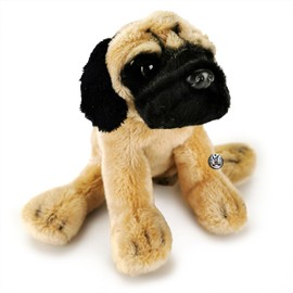 Emma Pug Cuddly Toy Dog Sitting Plush Toy Bulldog