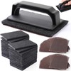 Reallnaive 62 Pcs Griddle Cleaning Kit Screen Holder Grill Screens