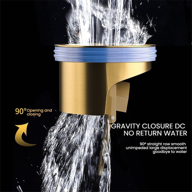 Toilet Floor Drain, Deodorising Core, Quick Drain Shower Floor Drain,