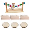 Chinchilla Wood Ledges Hamster Stand Platform Small Animal Climbing Toys