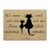 Luxecards – Wherever A Cat Niederlässt Wood Postcard Post Card