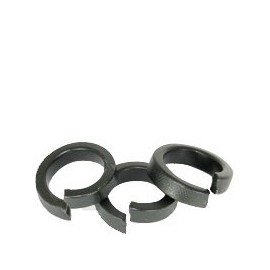 #10 Split Lock WASHERS | HI-Collar | Thru-Hardened | Medium Finish | Carbon | Plain Finish | INCH | (Quantity: 100)